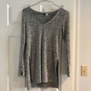 H&M thin long sweater with slit